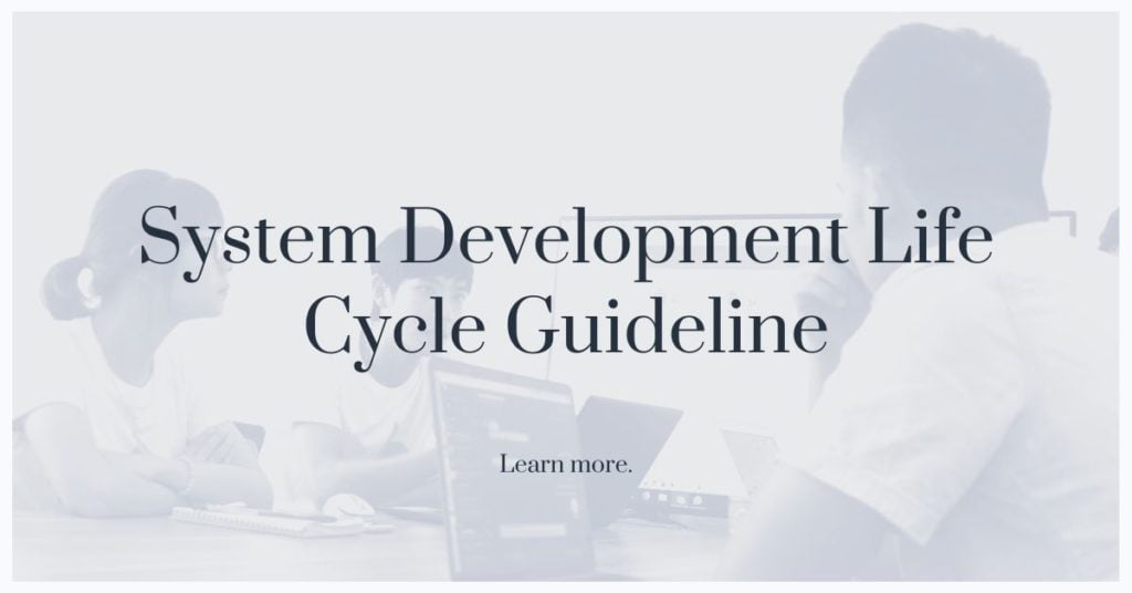 System Development Life Cycle Guideline