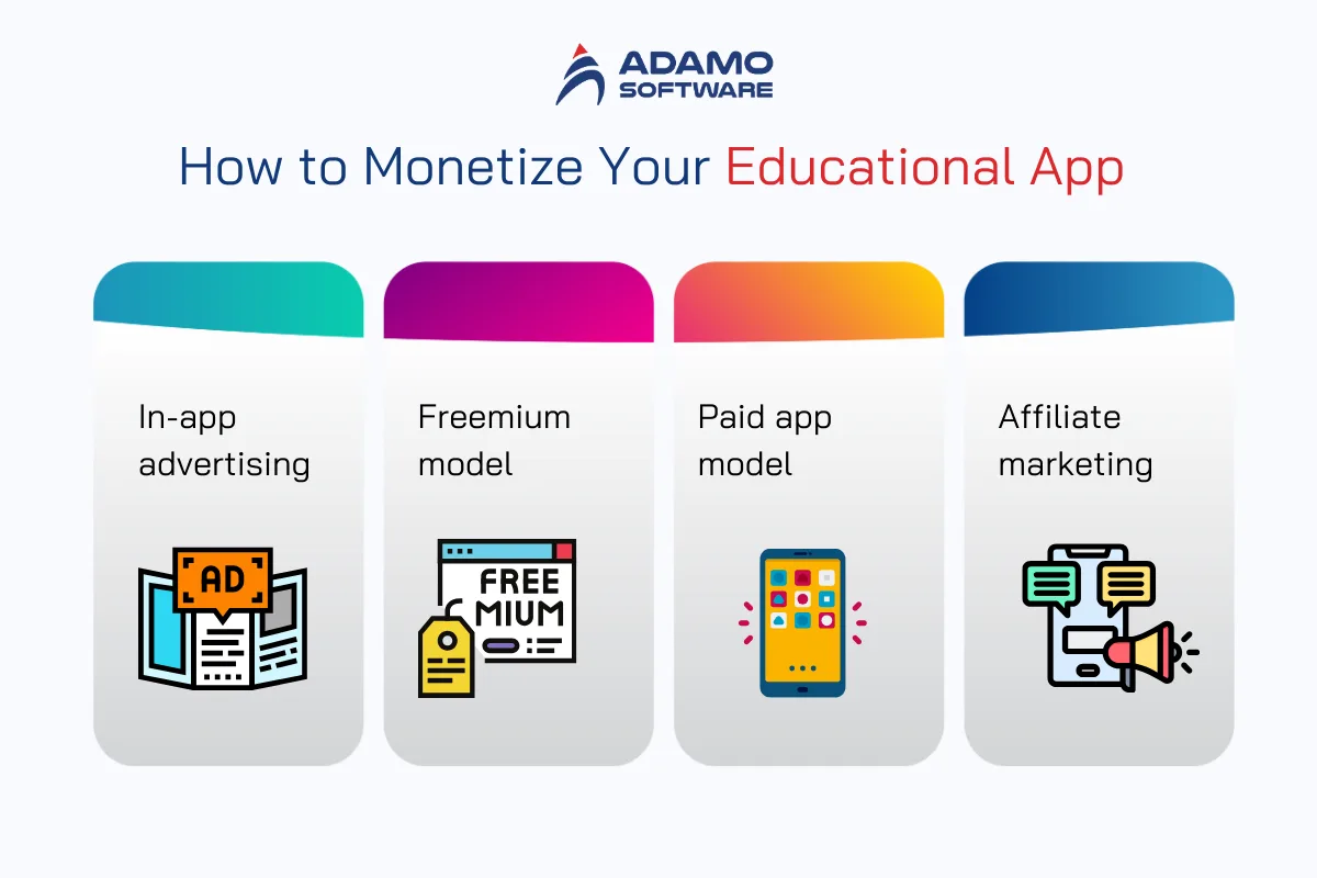 How to Monetize Your Educational App | Adamo Software educational-app-development-5
