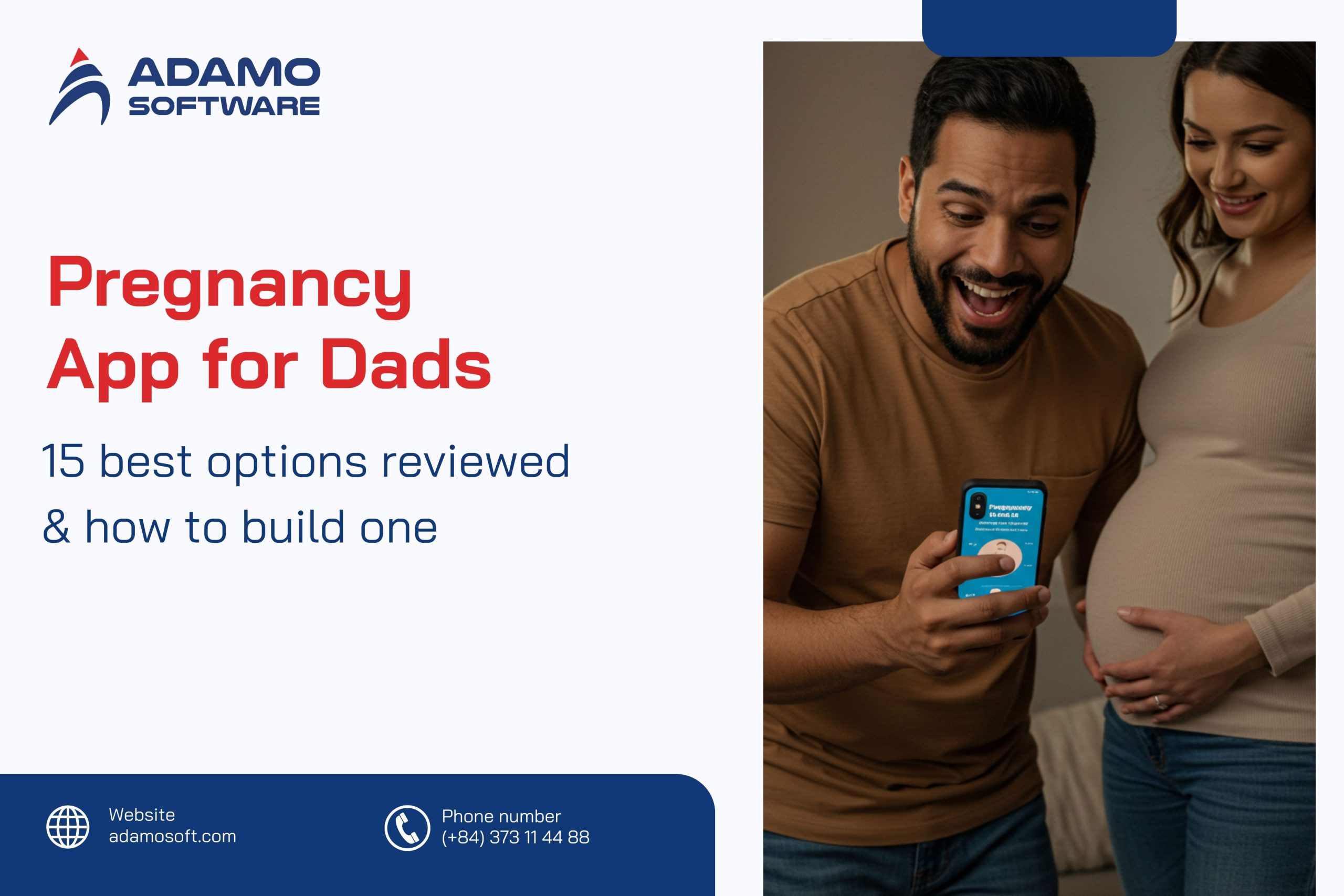 Pregnancy App for Dads cover | Adamo Software Pregnancy App for Dads cover