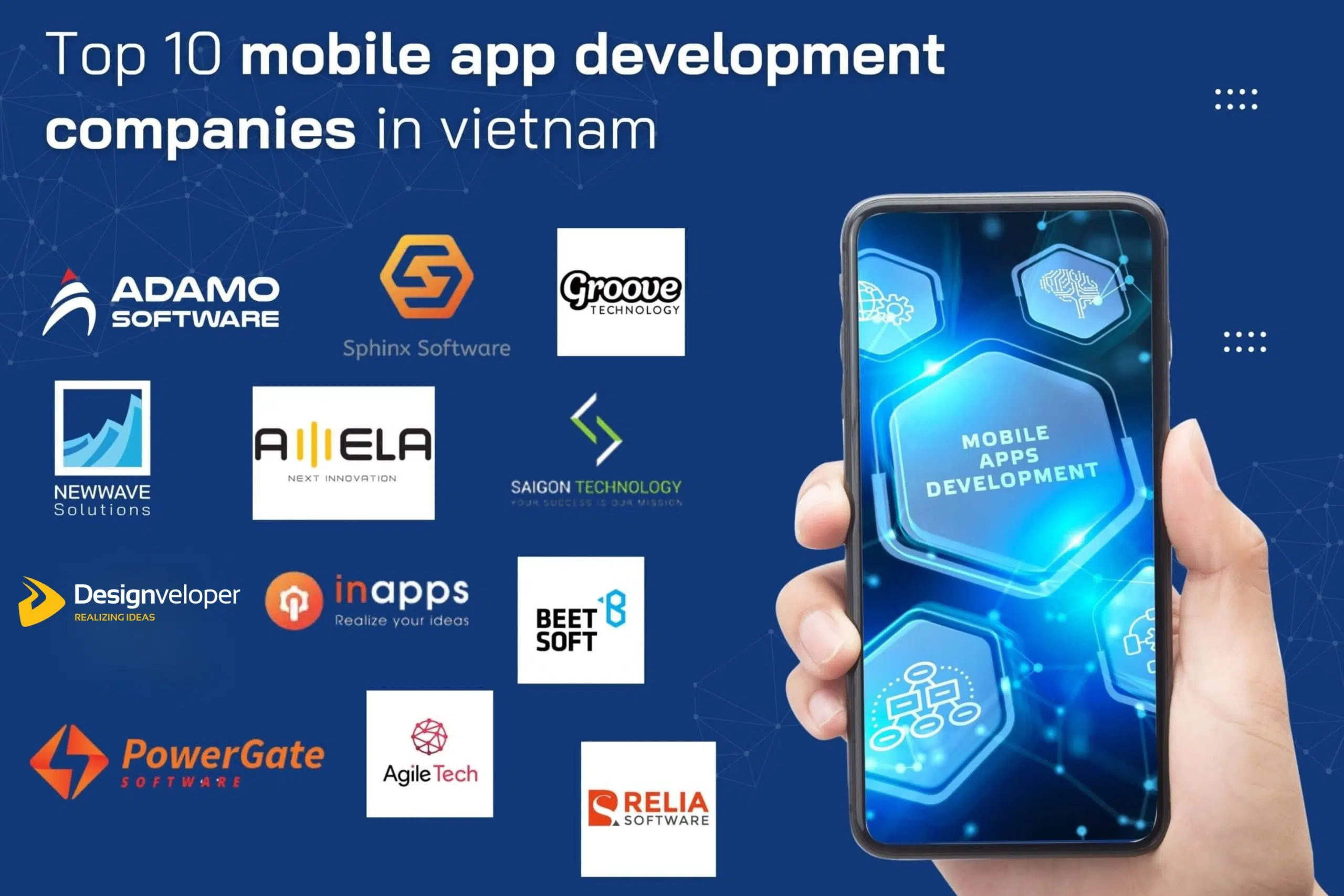 Top 10 Mobile App Development Companies | Adamo Software Top 10 Mobile App Development Companies