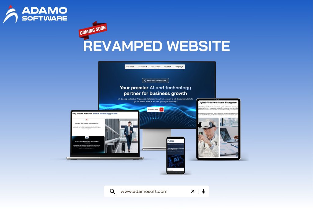 Adamo revamped website
