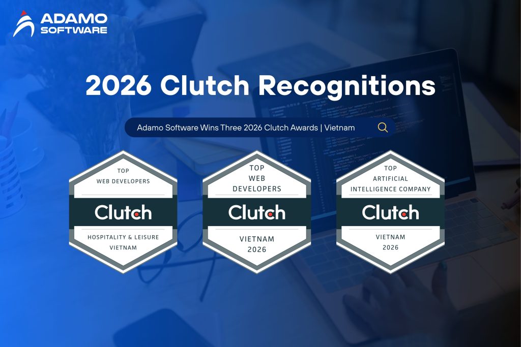 Adamo Software 2026 Clutch award badge